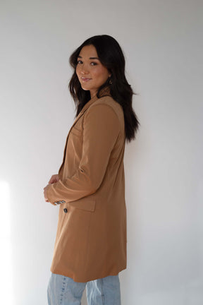 Double Breasted Blazer in Brown (XS)