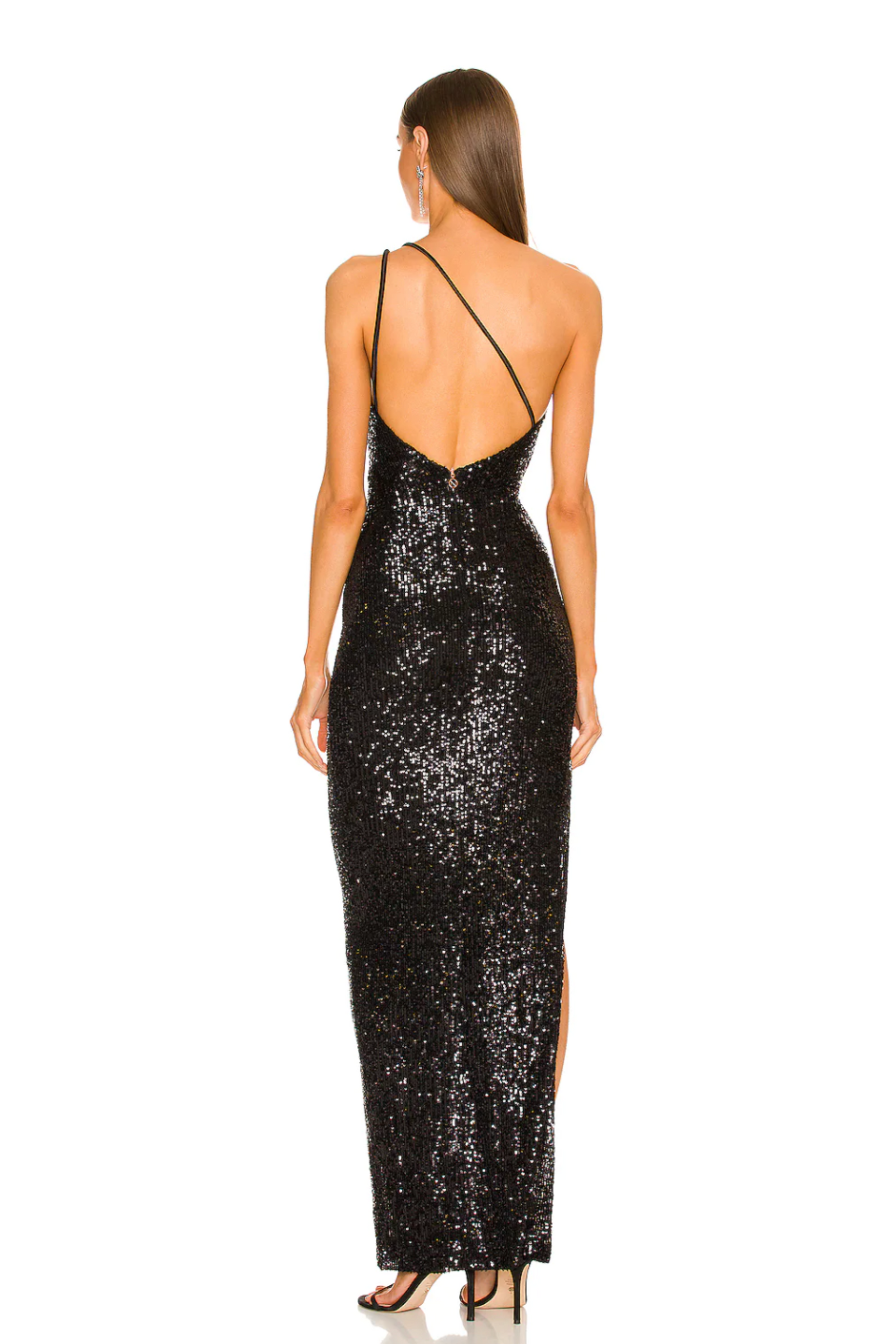 Leilani On Shoulder Gown in Black (S)