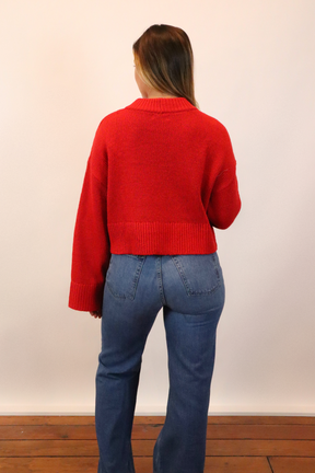 Clay Pullover in Red (XS)