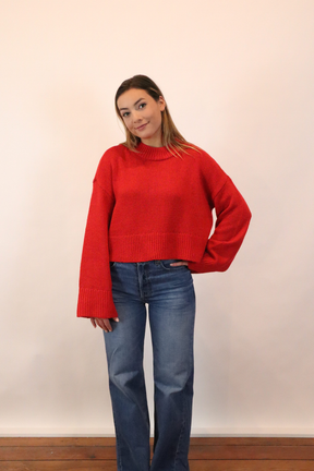 Clay Pullover in Red (S)