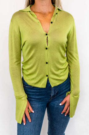 Spencer Knit Top in Green (8)