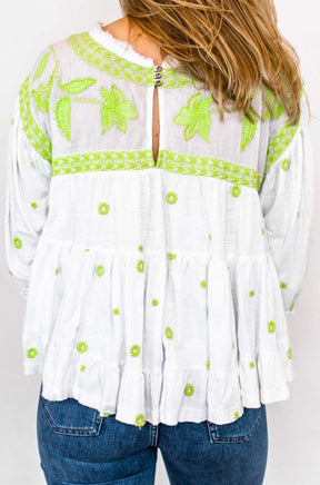 Free People White Swing Top