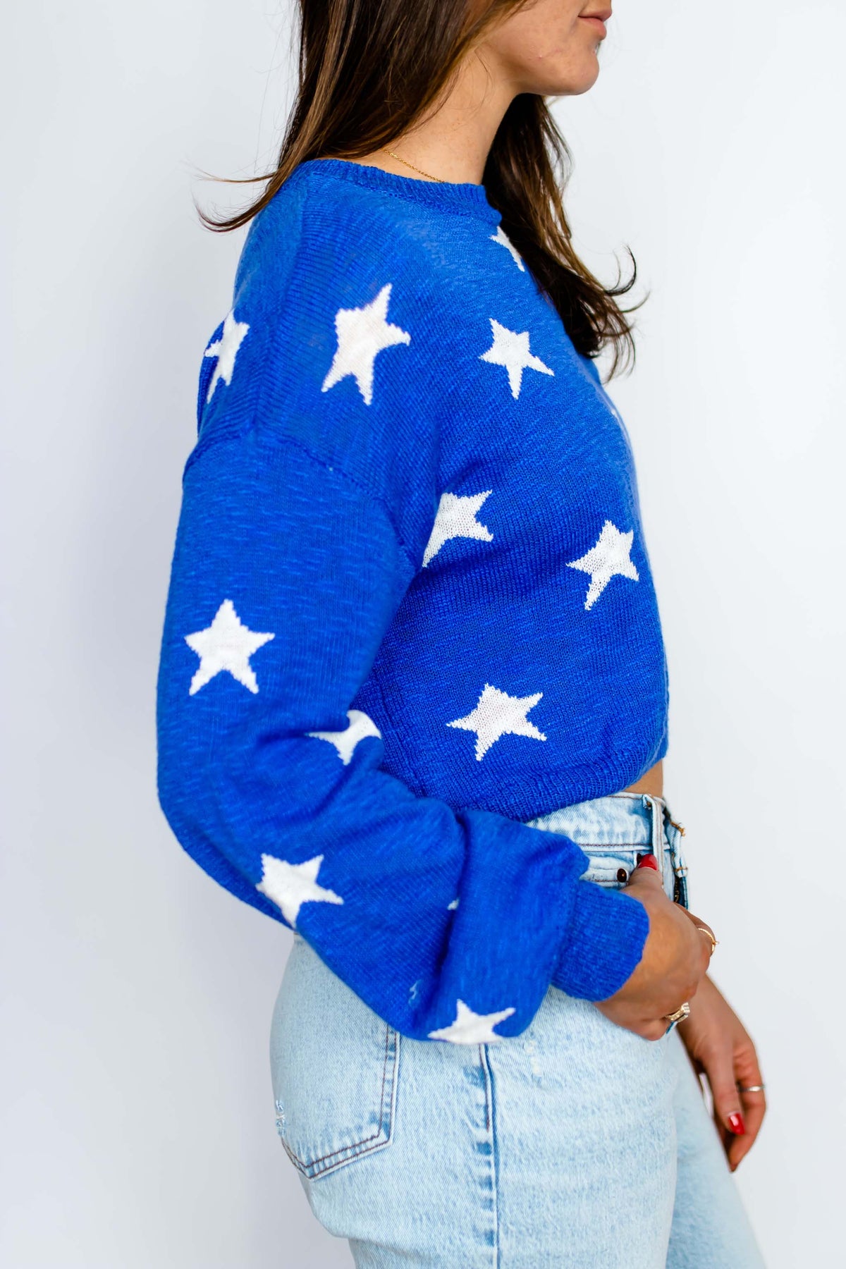Ava Sweater in Star Spangled (L)