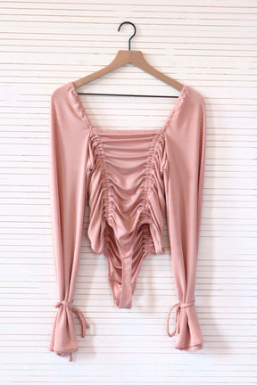 Meant to Be Bodysuit in Blush
